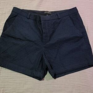 Navy Blue Banana Republic Eyelet Women's Shorts